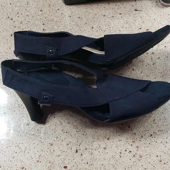 A2 BY AEROSOLES BLUE ROTMAIL FABRIC SANDALS SZ 9 - Picture 6 of 9